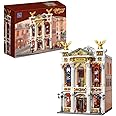 PANTASY Vintage European Grand Theater Building Set-Modular Model with Crystal Chandelier, Transparent Dome&Expandable Street