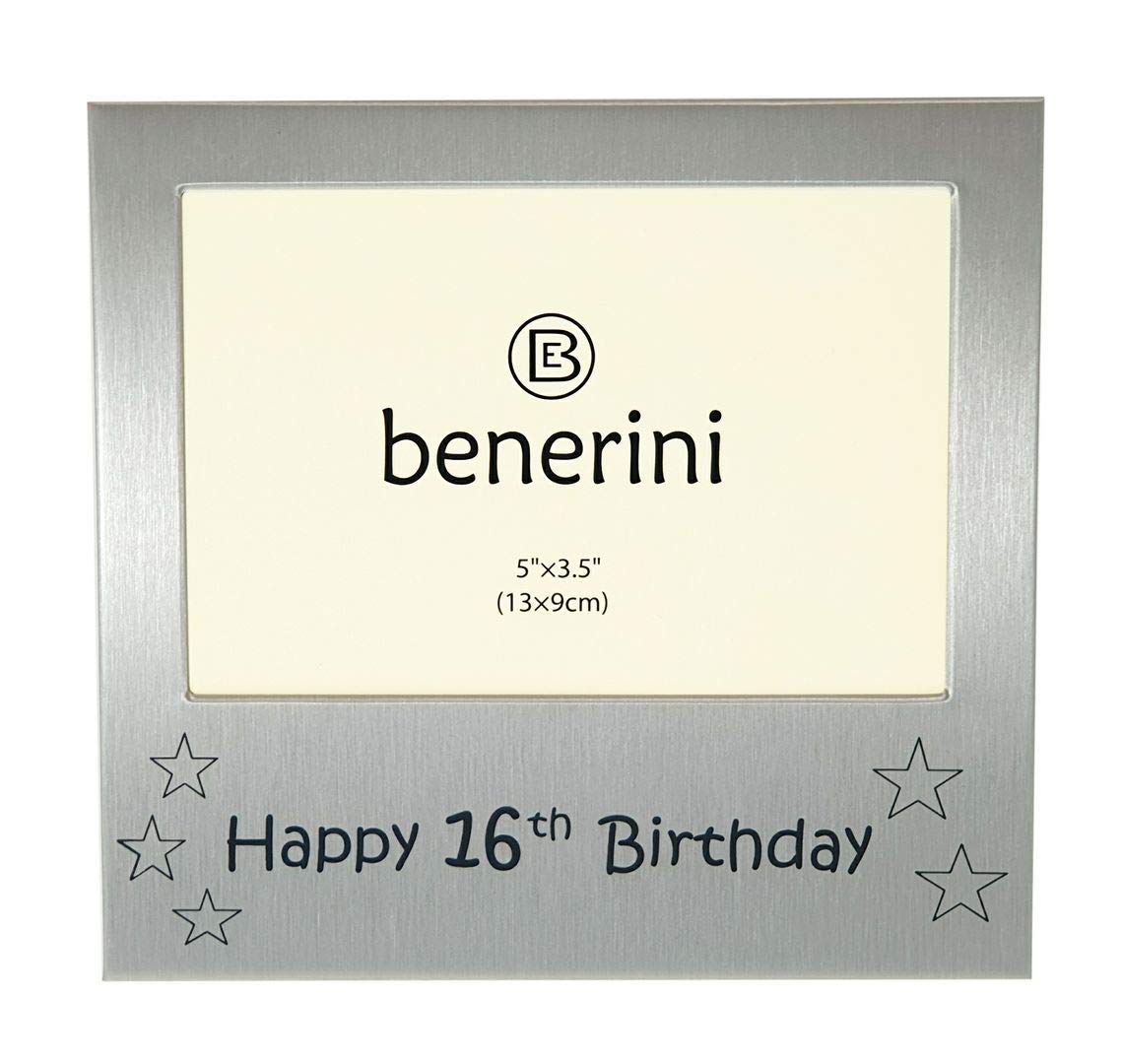 Happy 16th Birthday Photo Picture Frame - 5 x 3.5 Inches - Unique Gift Idea For a Teenager — image 1