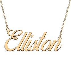HUAN XUN Customized Custom Simple Any Name Necklace