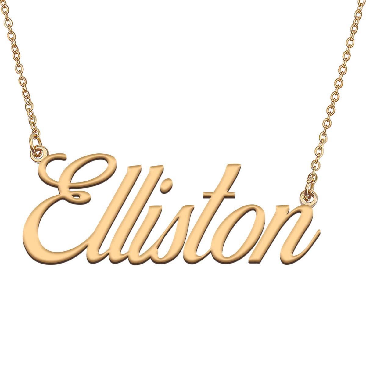 HUAN XUN Customized Custom Simple Any Name Necklace