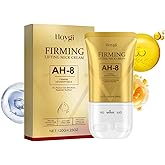 Nascence AH-8 Neck Firming Cream with Electric Massage Tightening, Anti-Wrinkle Treatment with Red Light, Deep Moisturizer Bundle Care (Neck Cream)