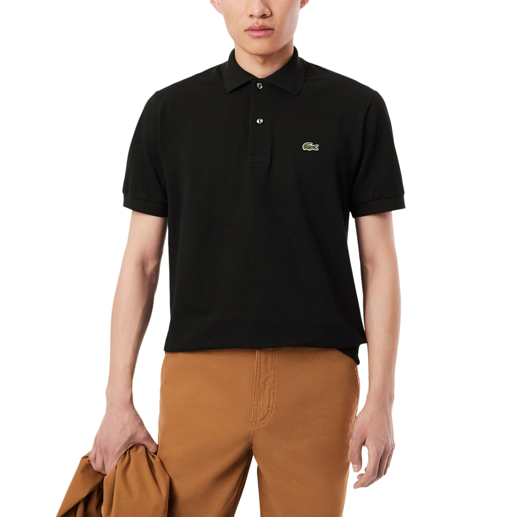 Lacoste Men’s Classic Fit L.12.12 Light Polo, Black, 3X-Large