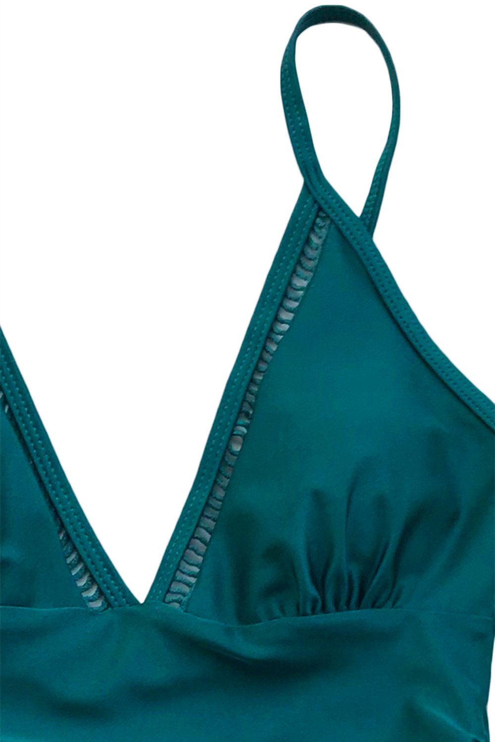 CUPSHE Women's One Piece Swimsuit Tummy Control V Neck Bathing Suits