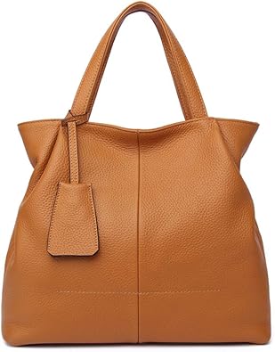 Amazon ショルダーバッグ レディース 斜めがけ カジュアル キレイめ 肩掛け 大人 本革 お出かけ 普段使い 小さいバッグ 大容量 レディースバッグ お財布ポシェット 肩掛け 斜めがけ 鞄 かばん ハンドバッグ ブラウン Longou ショルダーバッグ