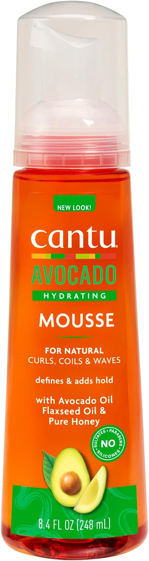 CANTU Avocado Hydrating Styling Mousse 248ml Clear