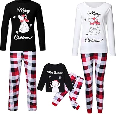 Amazon Com Kyleon Matching Family Christmas Pajamas Set Boys Girls Cartoon Pjs Kids Toddler Sleepwear Women Men Holiday Xmas Pyjamas Clothing