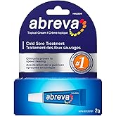 Abreva Cream Tube Cold Sore Treatment, Heals your cold sore in 4.1 days*, Contains docosanol to protect healthy cells against