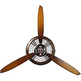 AOROTOE Pilot Gifts for Men Metal Antique Airplane Propeller Wall Clock Aviation Decor Masculine Wall Gifts Dad for Living Room Bedroom Rustic Wall Sculptures Claybank 29.5&times;26.4 Inches