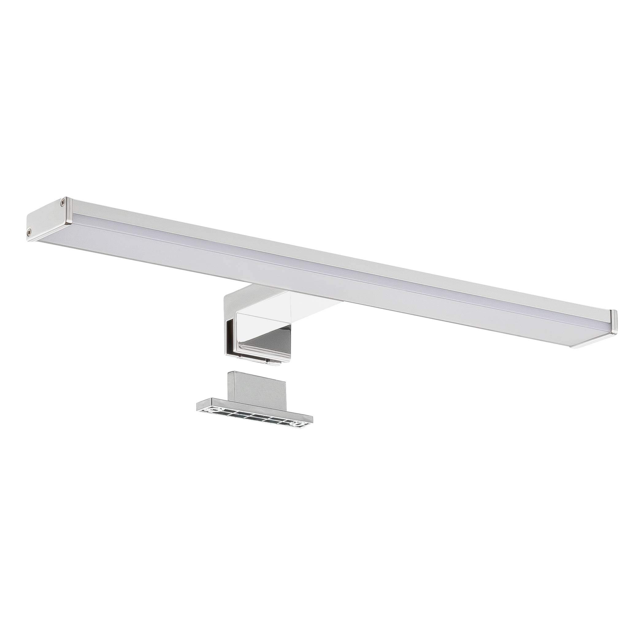 SEBSON® LED Bathroom Mirror Light 40cm, Mirror Lighting Cabinet Mounted + Clip On, Neutral White 4000K, 8W, 600lm, IP44-400x108x44mm