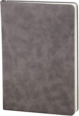 Amazon Cratone ビジネスpuレザーノート スケジュール帳 ハードカバー メモ帳 厚手紙ノート しおり付けノート 日記帳 防水 耐久 ビジネス手帳 学生手帳 横罫 8mm 142mm ライトグレー ノート 文房具 オフィス用品