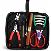 SPYMINNPOO Racket Stringing Tool Set, Tennis &amp; Badminton Racket Stringing Maintenance &amp; Repair Kit with Storage Bag