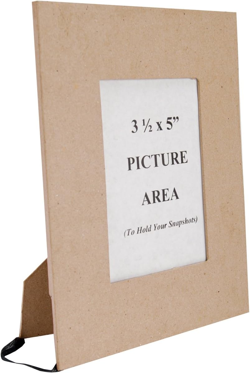 DCC PaperMache Frame3.5 x 5inch Photo Opening, Brown Amazon.co.uk