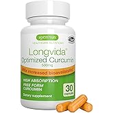 Igennus Longvida Lipidated Curcumin 500mg, Ultra Bioavailable & Sustained Action, 65x Higher Plasma Levels, Intensive Support, Free-Form Curcumin, Vegan, 30 Capsules