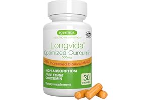IGENNUS HEALTHCARE NUTRITION Igennus Longvida Lipidated Curcumin 500mg, Ultra Bioavailable & Sustained Action, 65x Higher Plasma Levels, Intensive Support, Free-Form Curcumin, Vegan, 30 Capsules