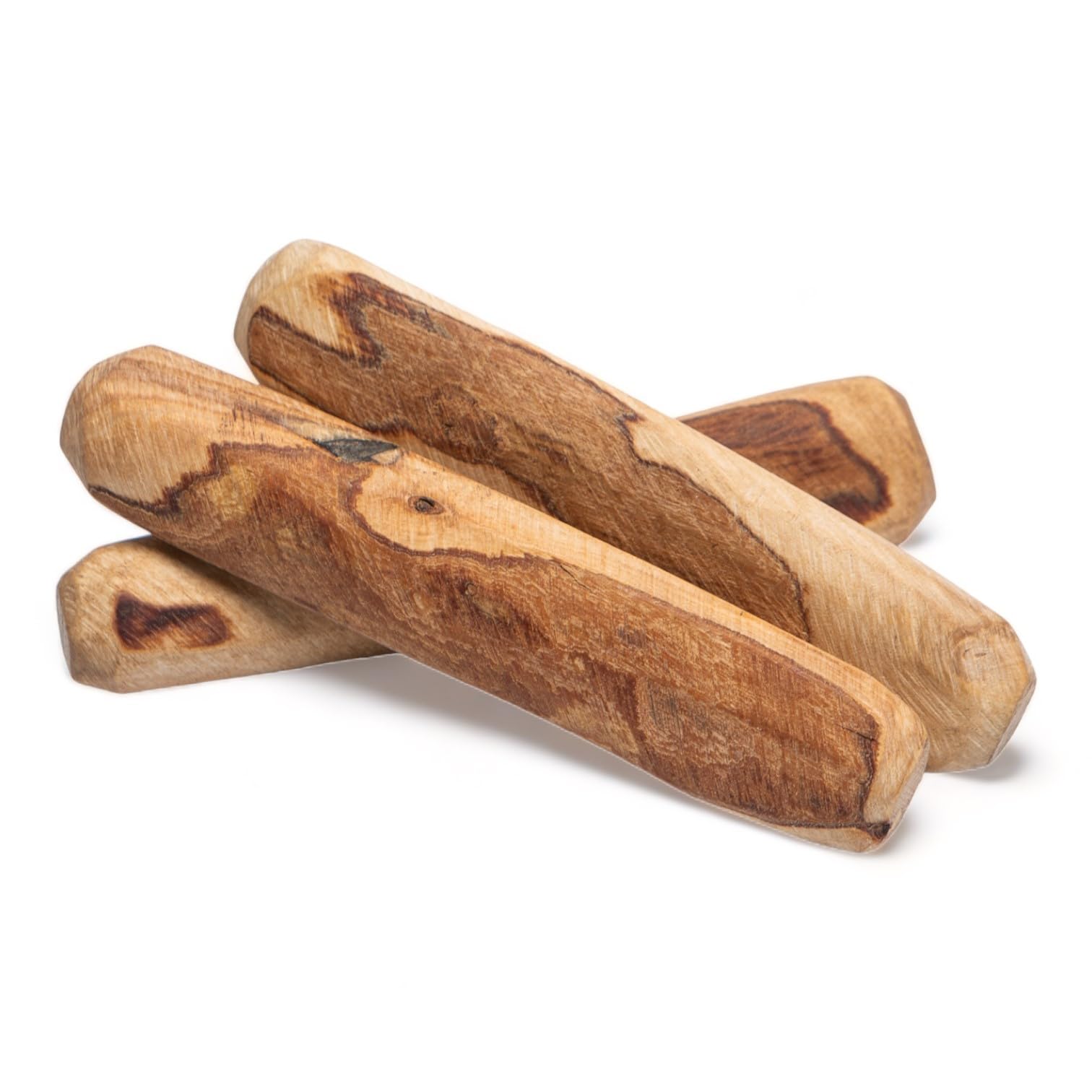 Dilecti Olive Wood Dog Chews - Natural Dense Hardwood Stick - Long-Lasting Dental Care Chew Toys with Antioxidants, Safe Splinter-Free Design - 3 Small Pieces, 60-100g - For All Breeds
