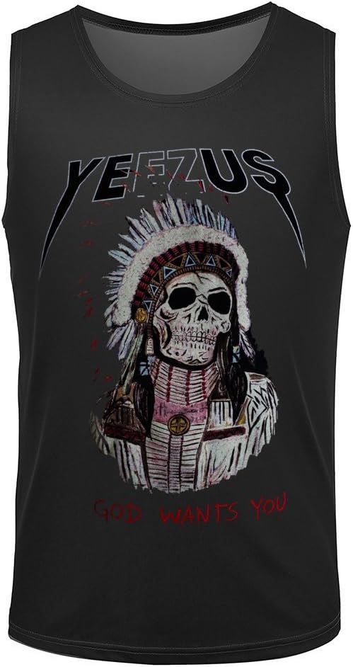 Bolada Fashion Yeezus God Wants You Men Tank 3D Shirt