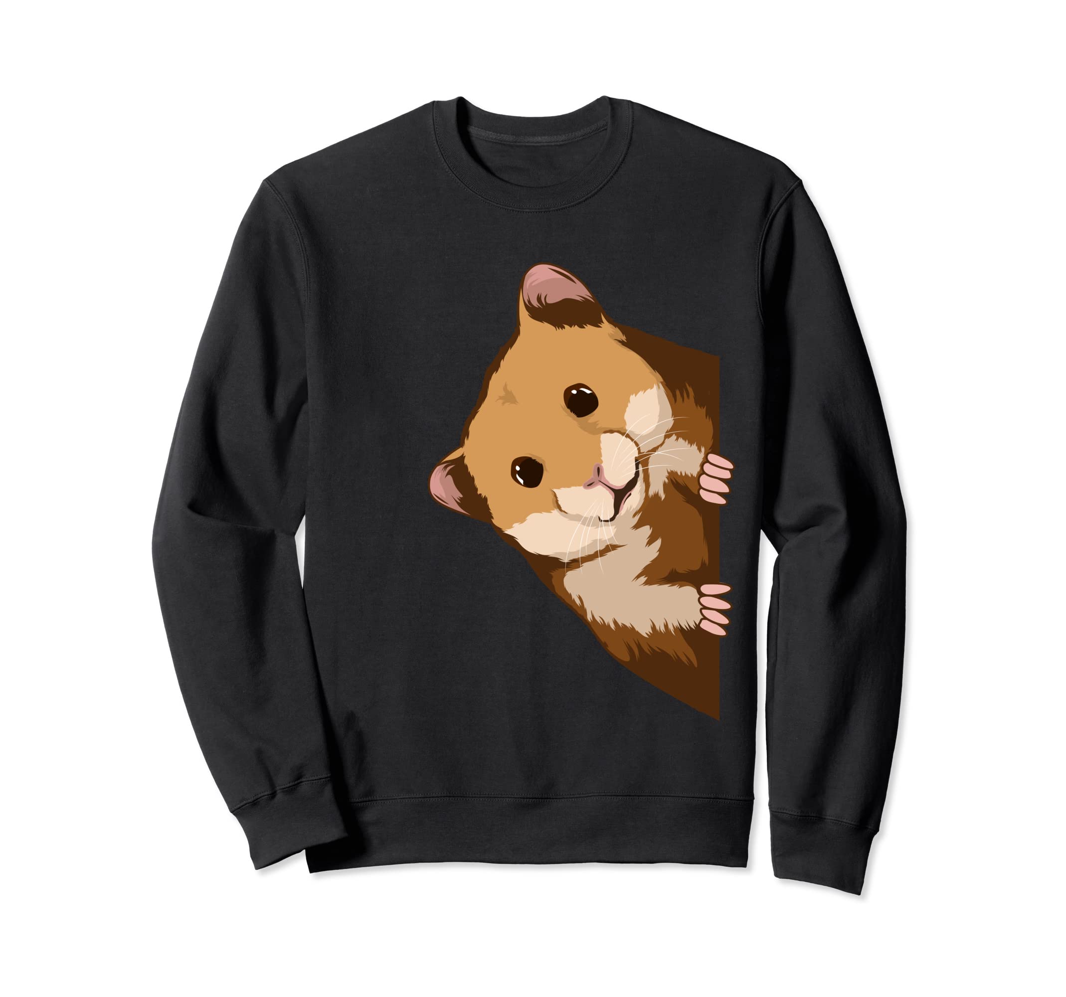 Dwarf Hamster Looking From The Side Hammy Clothes Hamster Sweatshirt