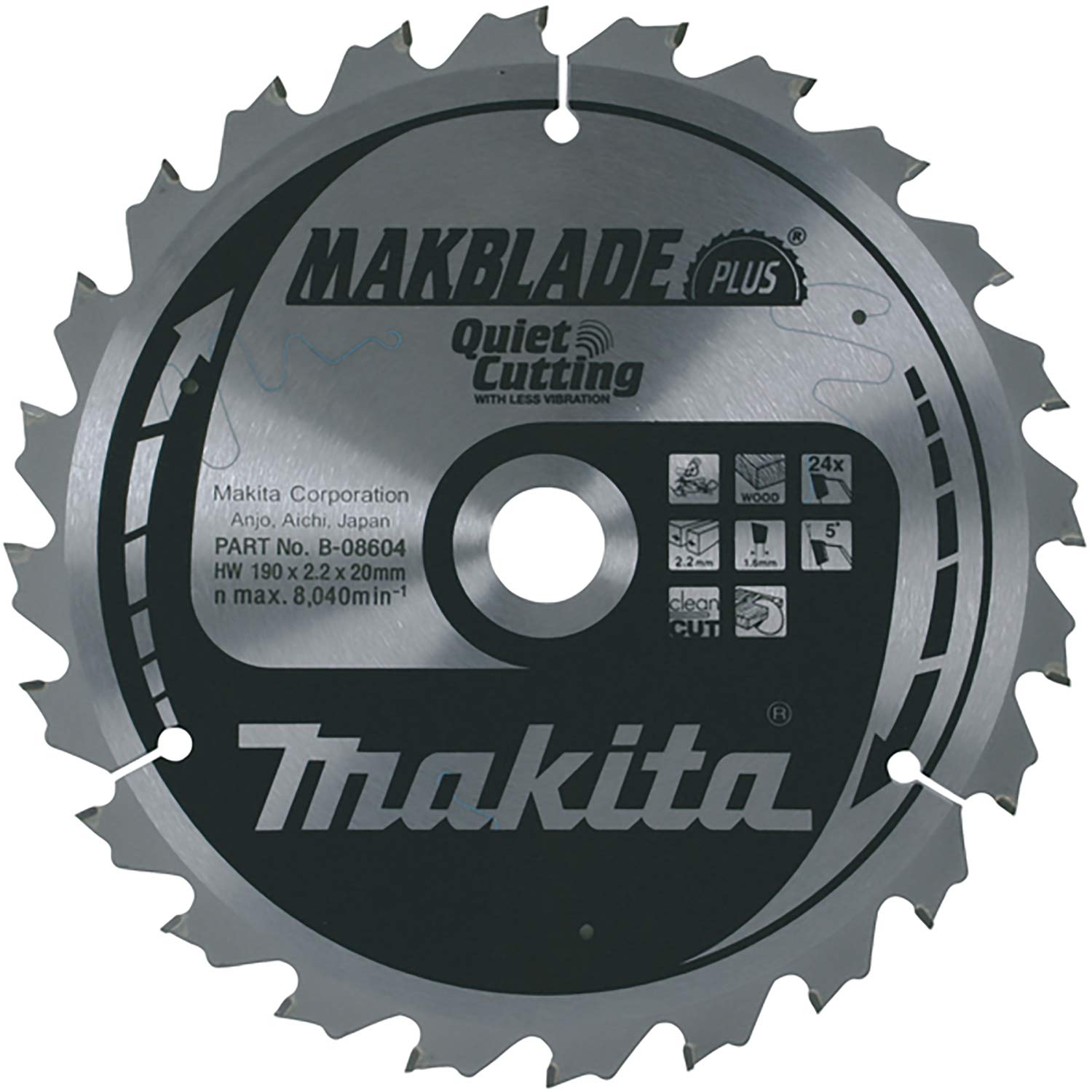 Makita B-32580 Makblade Plus 190x20x60T