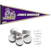 College Flags & Banners Co. James Madison Dukes Pennant Flag and Wall Tack Mount Pads