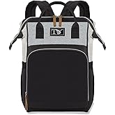 Diaper Bag Backpack, Baby Girls Boys for Diaper Bags with Changing Pad, Baby Bags for Moms Dads with Insulated Pockets, Multi-functional Waterproof Backpack with Stroller straps Black
