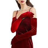 Super Long Opera Velvet Party Gloves 1920s Elbow Flapper Evening Banquet Gloves