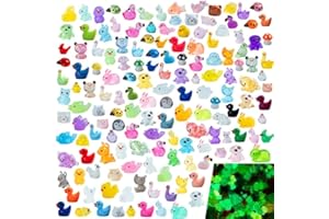Teenzee 150 pcs Mini Resin Animals 150 Styles Variety Tiny Animals Figures Miniature Little Small Animal Figurines Bulk for Micro Fairy Garden Landscape Accessories Hide Crafts Decor Aquarium