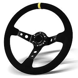VOONKE Universal Racing Steering Wheel,13.6" Grip