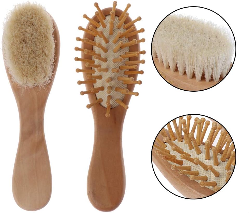 Bürsten & Kämme Dabixx 2 Teile/Satz geboren holzbürste kamm Baby Boy