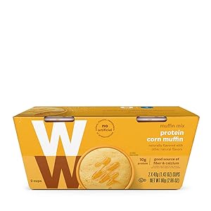 WW Protein Corn Muffin- Fiber & Calcium- 3 SmartPoints- 2 Cups- Weight Watchers