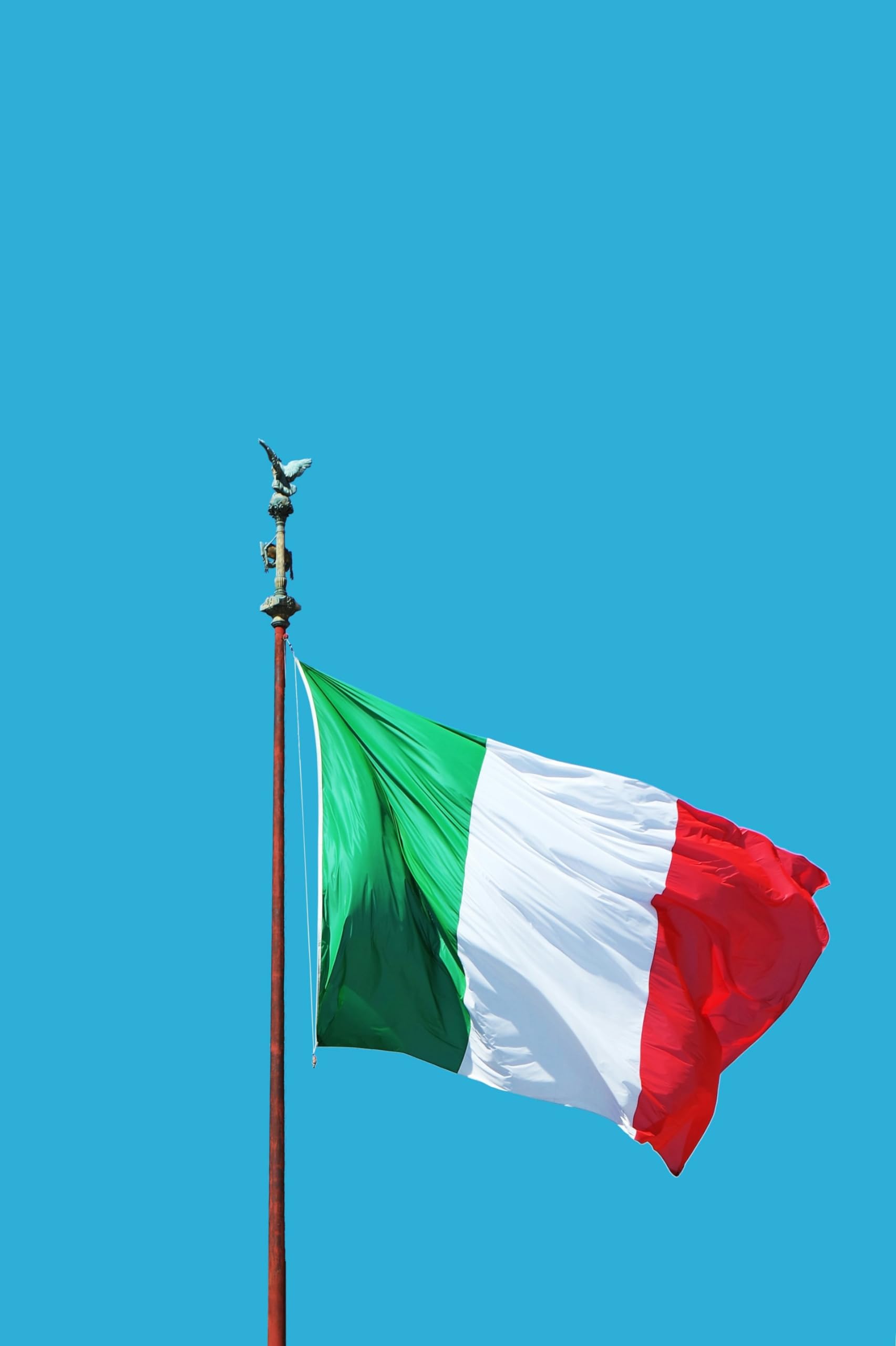 Cosymate Italy Flag Italian National Flag 3x5ft Flag with Brass Grommets, Vivid Color, UV Fade Resistant, Canvas Header, Double Stitched, Bandiera Italiana, 90x150cm — image 1