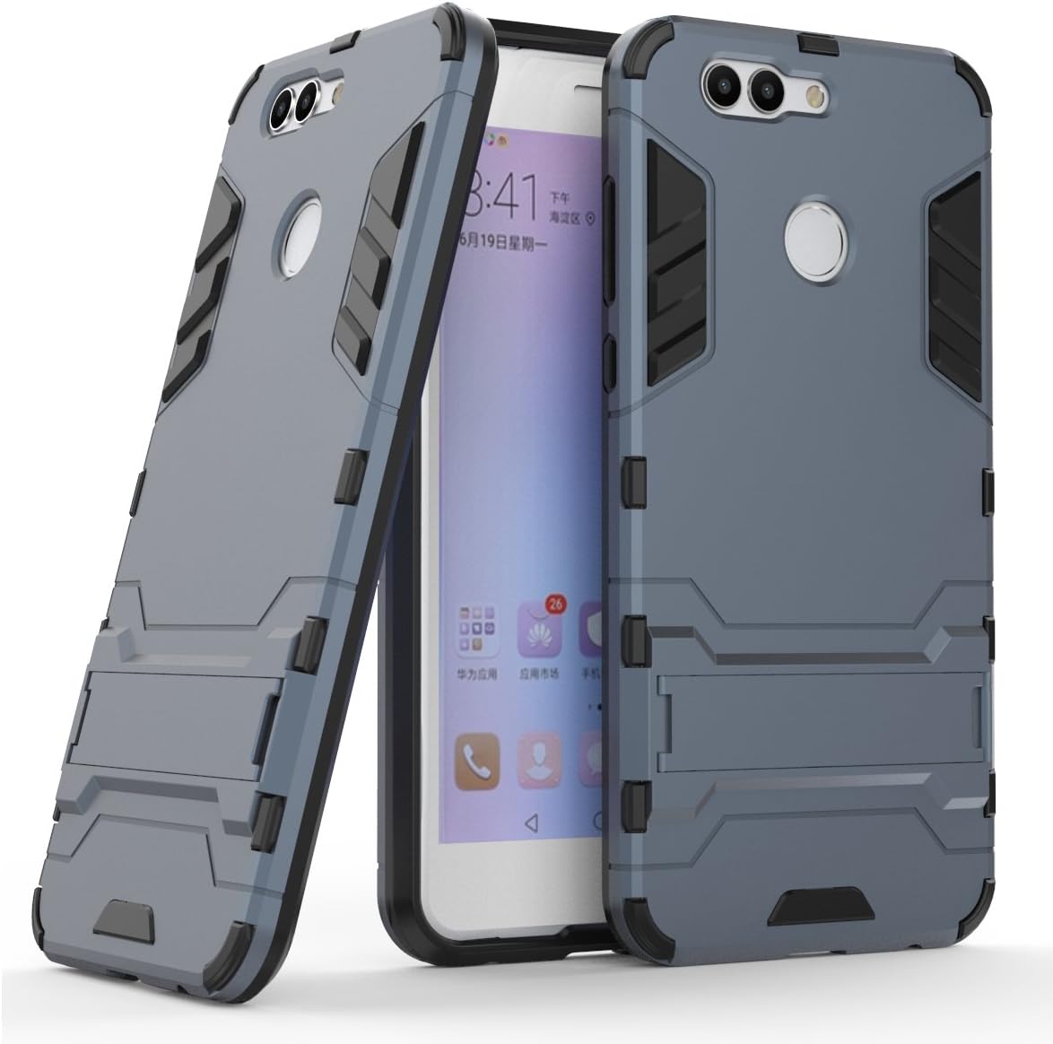 Huawei P10 Selfie Case, Huawei P10 Selfie Hybrid Case, Dual Layer Shockproof Hybrid Rugged Case Hard Shell Cover with Kickstand for 5.5'' Huawei P10 Selfie