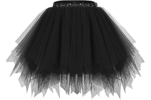 Bridesmay Women's Tutu Skirt 2024 50s Vintage Ballet Bubble Dance Skirts for Cosplay Party