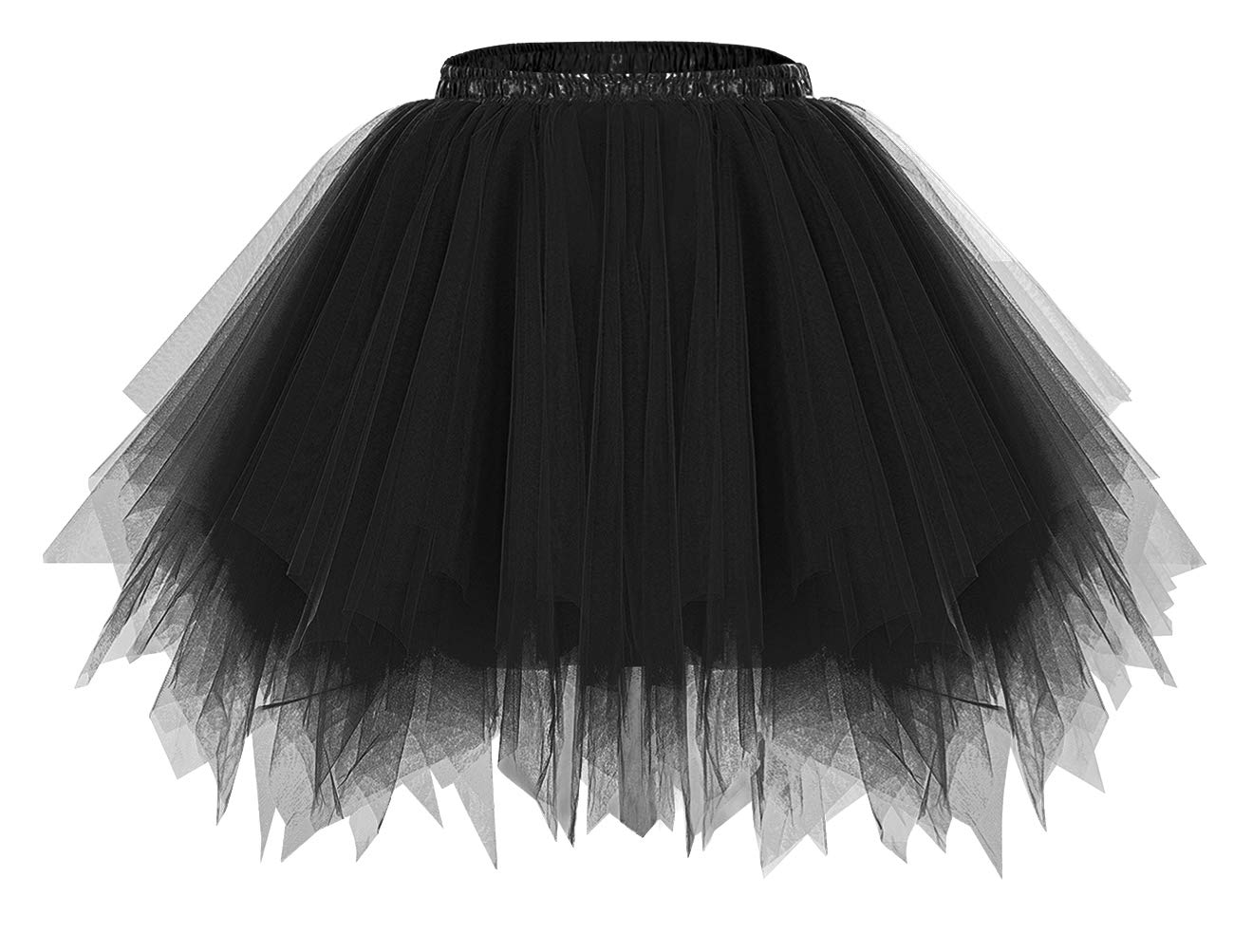 Photo 1 of Black Tutu Skirt for Women Plus Size 50s Vintage Ballet Dance Skirts Cosplay Party Black XL
