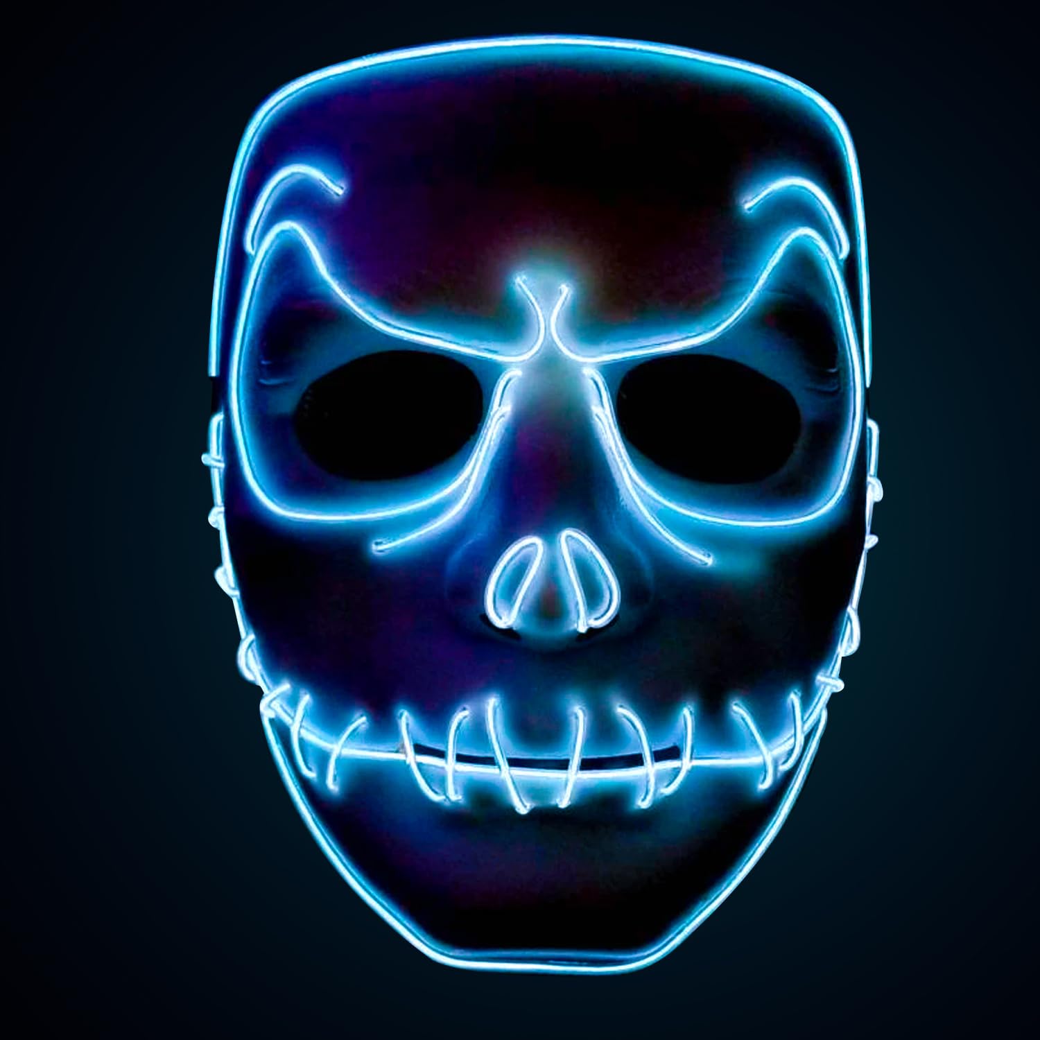 Original Cup | LED Lights Mask | Jack | Premium Quality | Rigide Plastic | 3 Modes | Neon Mask | Halloween โ image 1