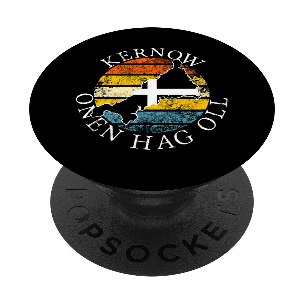 Kernow | Onen Hag Oll, Vintage Cornish Language PopSockets PopGrip: Swappable Grip for Phones & Tablets