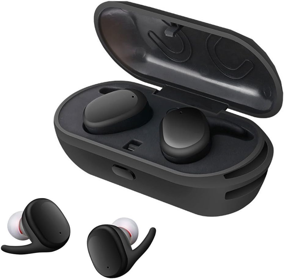 JQTYSM New Waterproof Touch Wireless Bluetooth Ear Earphone Mini Invisible Tws Stereo Headphones (black)