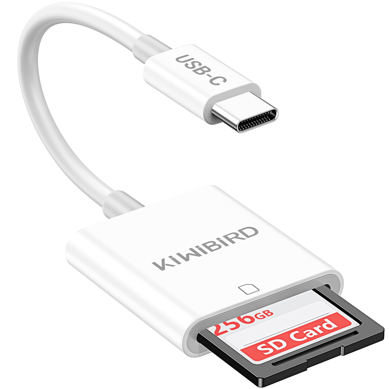 KiWiBiRD USB C SD Card Reader, SD to Type C OTG Digital Camera Adapter for SDHC SDXC UHS-I Cards Compatible with iPhone 17 16 Plus Pro Max, MacBook Air Mac iPad iMac, Galaxy S25 S24, Android Phone