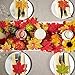 Supla 451 Pcs Fall Pumpkin Leaf Decoration Vase Filler Bowl Filler Mini Pumpkin Gourd Acorns Sunflower Heads Autumn Oak Leaf Maple Leaf for Wedding Thanksgiving Halloween Harvest Party Table Decor
