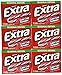 Wrigley's Extra Candy Cane Peppermint Sugar-Free Gum,pack of 6