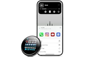 FWMGL 64G Digital Voice Activated Recorder with Screen for Visualize Playback - 1000 Hours USB-C Sound Recorder Recording Device Handy for Lectures, Meetings, Compatible with Phone Android Computer PC