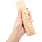 GECKO Maracas Sand Hammer Percussion Shaker Instrument, Wooden Natural Maraca for Music Lovers, Used in Live Performances and Concerts, Suitable for Kahun Drummers, Guitarists and Singers