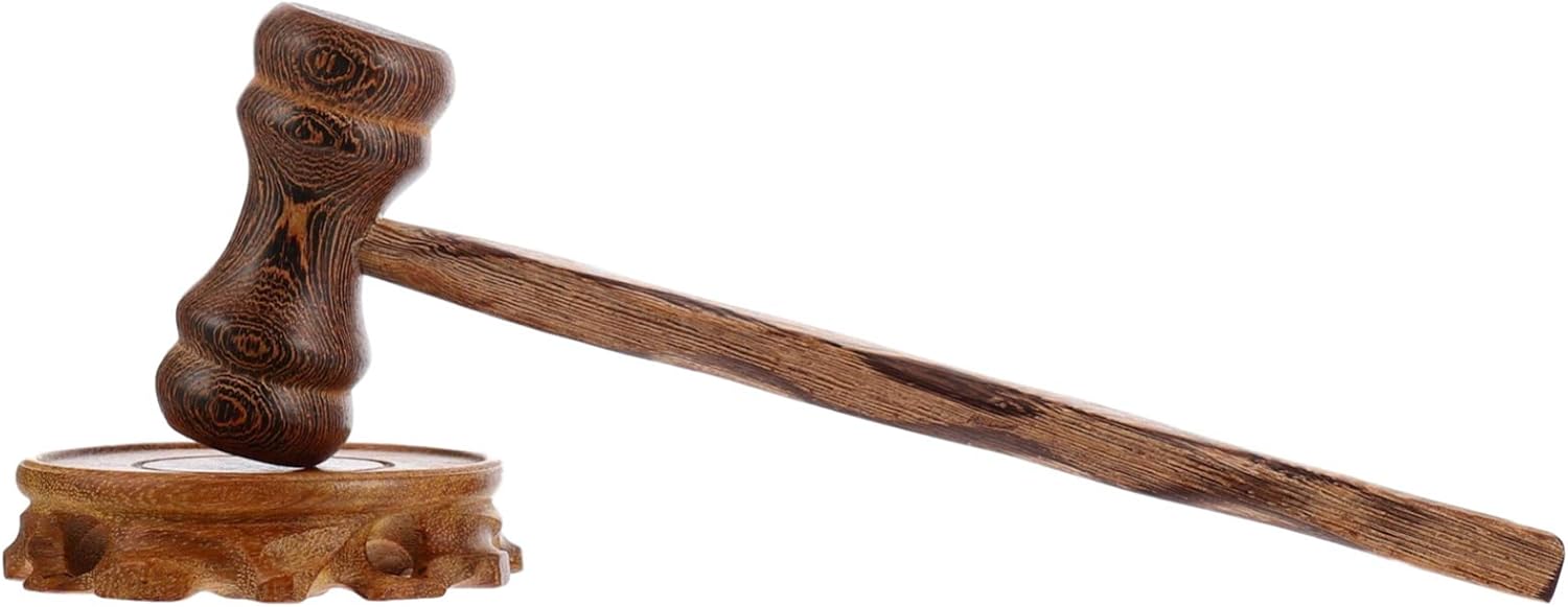 TomaiBaby Wooden Gavel and Block for Judge Lawyer Student ...