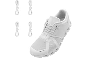 NDTEZUGT 2 Pairs 1/10" (2.5mm) Elastic Thin Shoe Laces, Stretch Round Shoelaces Shoe String Replacement for On Cloud Sneakers