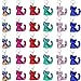 Sequin Keychain Cat Shape, Outee 30 Pcs Flip Sequin Keychain Hanging Key Chain 6 Different Colors Decoration Party Favors Supplies Gift for Kids Adults