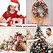 60 Yards Christmas Plaid Burlap Ribbon Christmas Gingham Wrapping Ribbon for Christmas Crafts Decoration Floral Bows Craft, 6 Sizes (Red, Black)