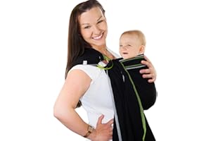 CHIMPAROO Ring Sling Baby Wrap Carrier - 100% Organic Cotton Baby Carrier Newborn to Toddler - Comfortable & Adjustable Baby 