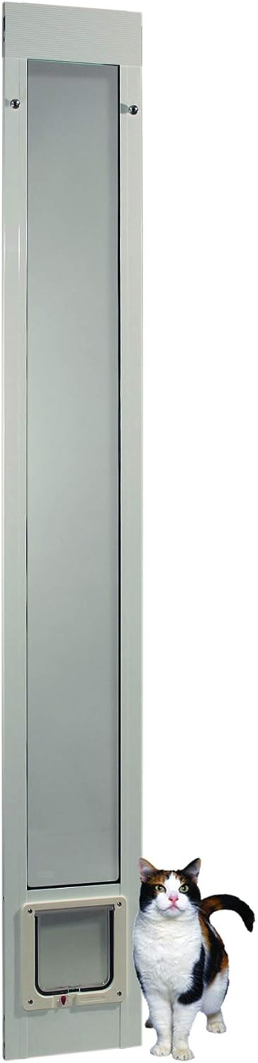 Fast Fit Pet Patio Door 80" Super Large (White) : Dog Door For Sliding Door : Pet Supplies
