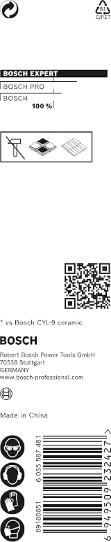 Bosch EXPERT HEX-9 Hard Ceramic Drill Bit 6mm for Tiles Impact Rotary Drill view 4