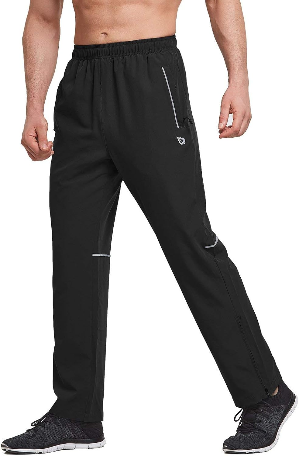 BALEAF Mens Woven Running Pants Quick Dry UPF 50 Workout Training Pants