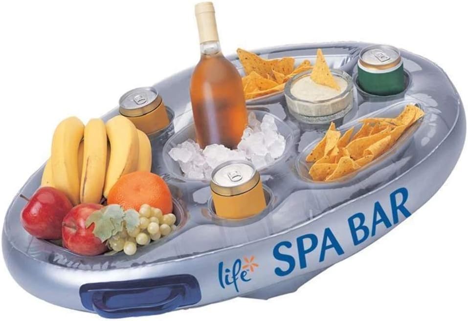 Life Floating Spa Bar Inflatable Hot Tub Side Tray for Drinks and Snacks